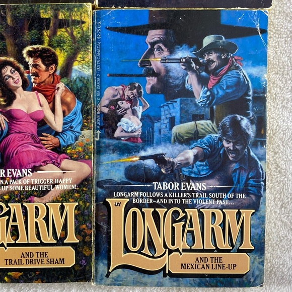 Vintage Longarm Action Western Romance Novel x4 - Picture 5 of 14